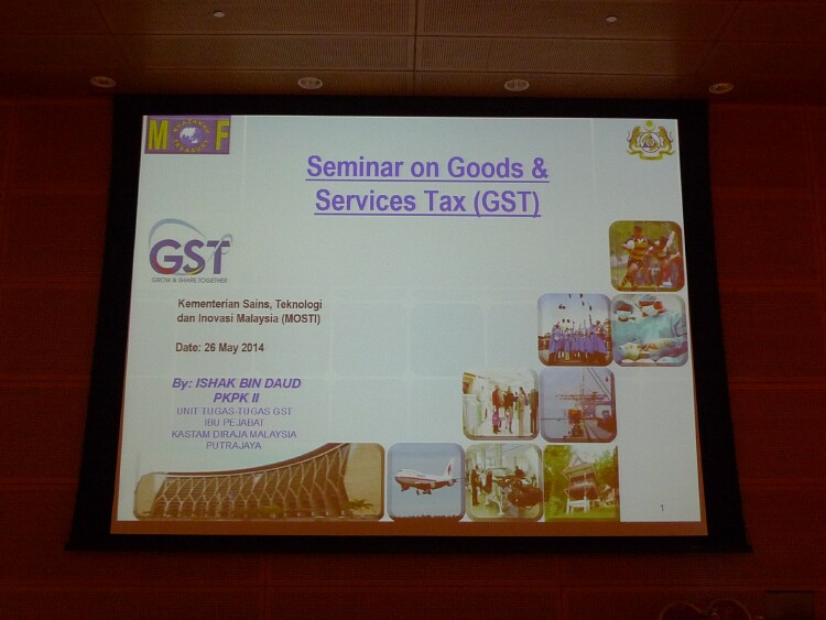 20140526Mosti GST workshop - 1 20140526Mosti GST workshop - 1